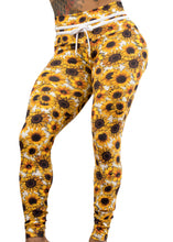 Load image into Gallery viewer, Sunflower Print Graphic leggings
